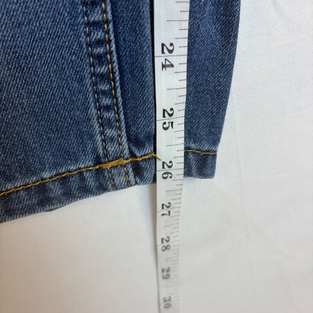 Levis 505 Regular Fit Jeans Boys 12 Reg 26x26 Medium Wash Blue Denim Adjustable - Picture 6 of 10